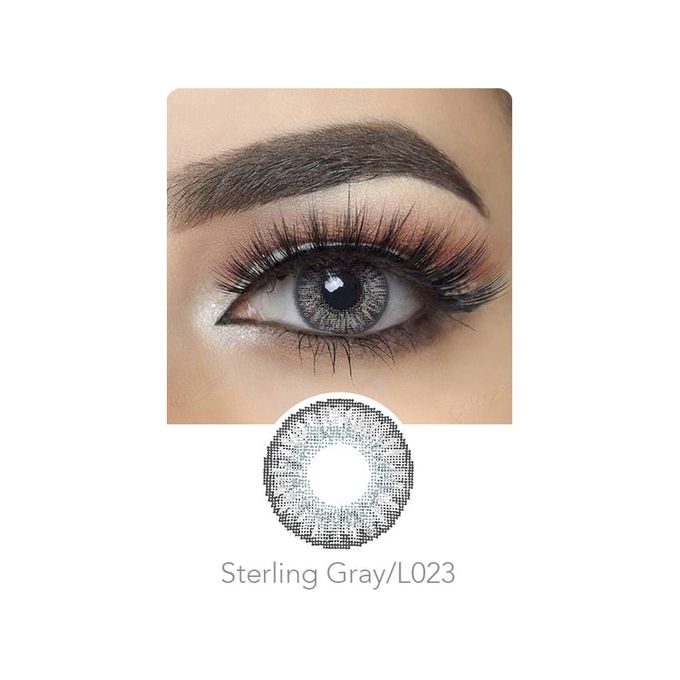 Freshgo Sterling Gray 3-Tone 2 Soft Contact Lenses Natural Looking Eyes